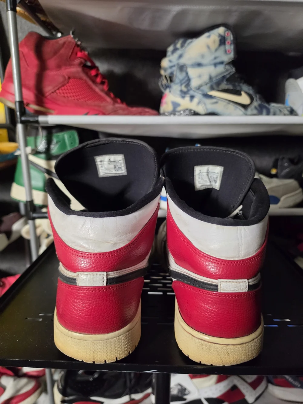 🔥 Nike Air Jordan 1 Chicago Men Size 13 Retro High Top Sneakers White/Red/Black